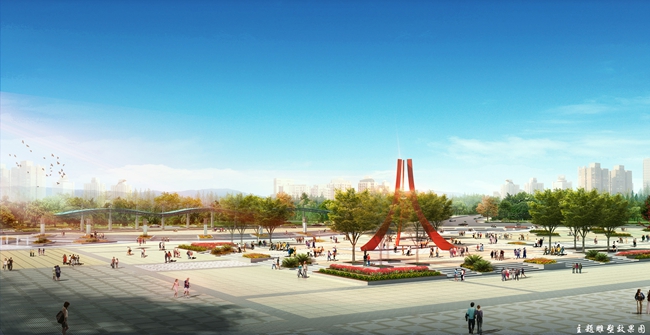 汉川市政广场