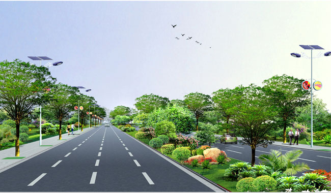 江西鹰潭高新技术开发区道路绿化景观方案设计